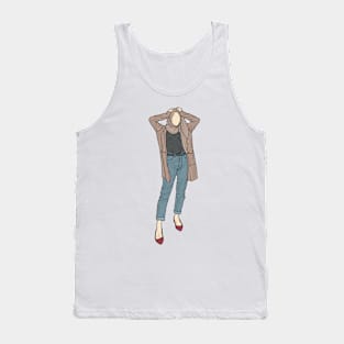 Maroon Star Collection Tank Top